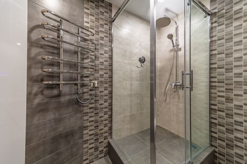 Contemporary Shower with Clear Glass